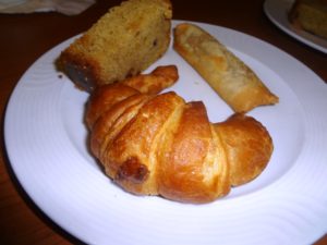 croissants and other snacks served during tea breaks at meetings in NIgeria