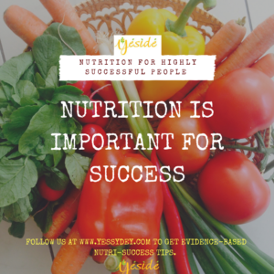 nutrition is important for success